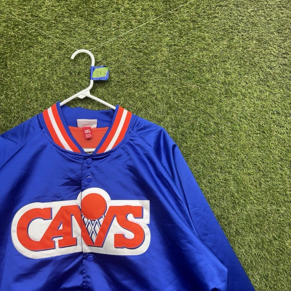 Cleveland Cavaliers Jacket Mens 3XL Mitchell Ness Hardwood Classics Satin Cavs